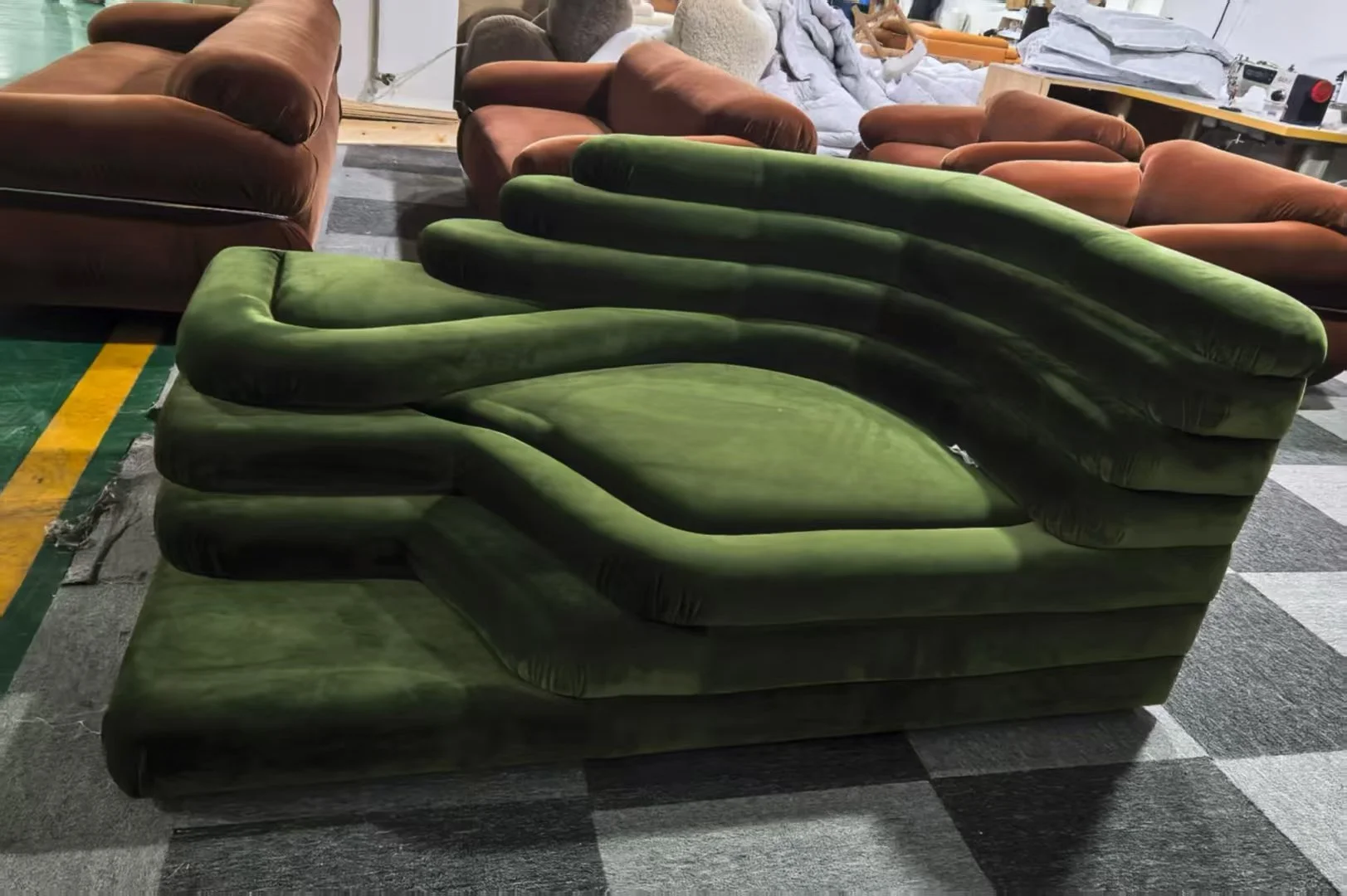 Terrazza Sofa replica dupe green velvet