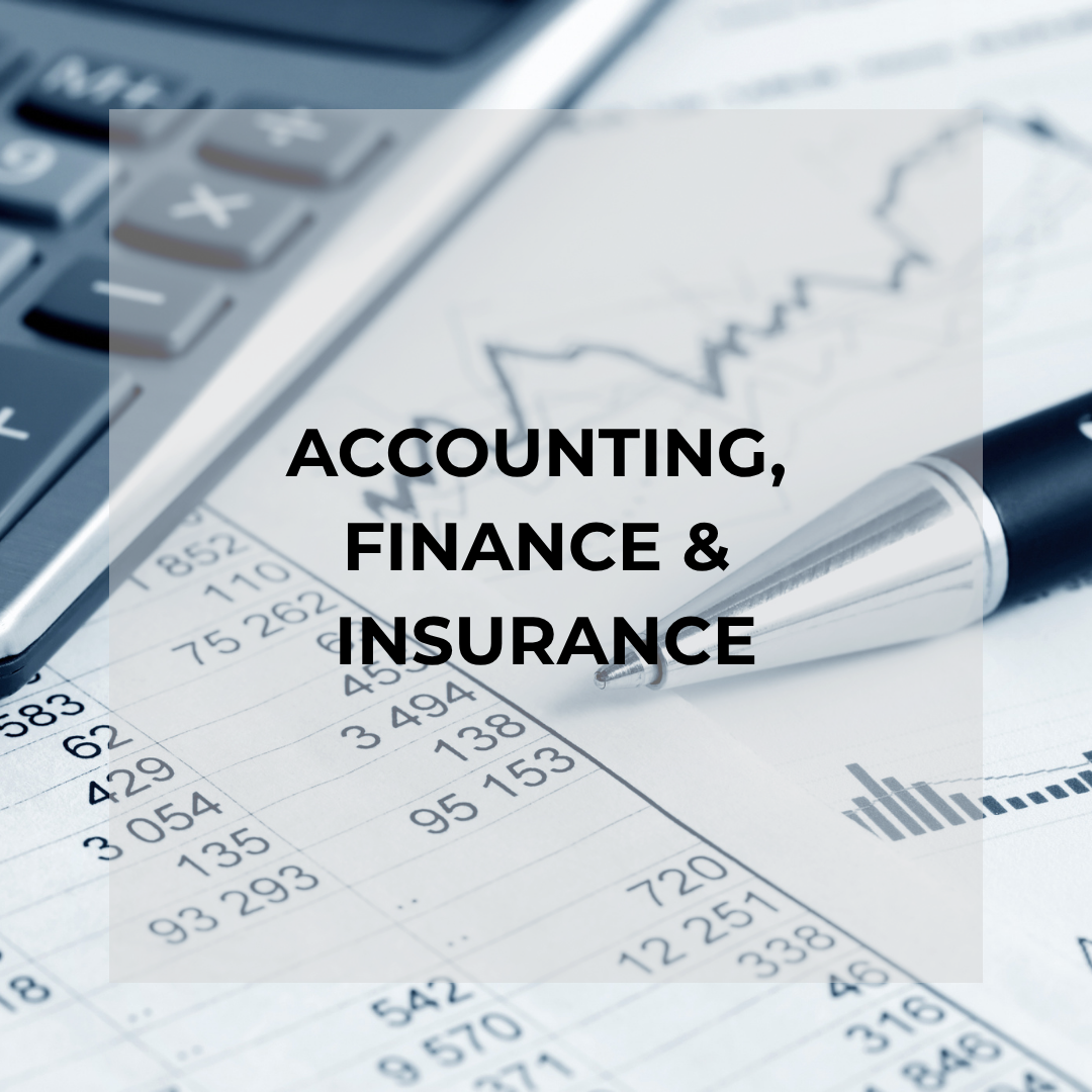 ACCOUNTING, FINANCE &amp; INSURANCE