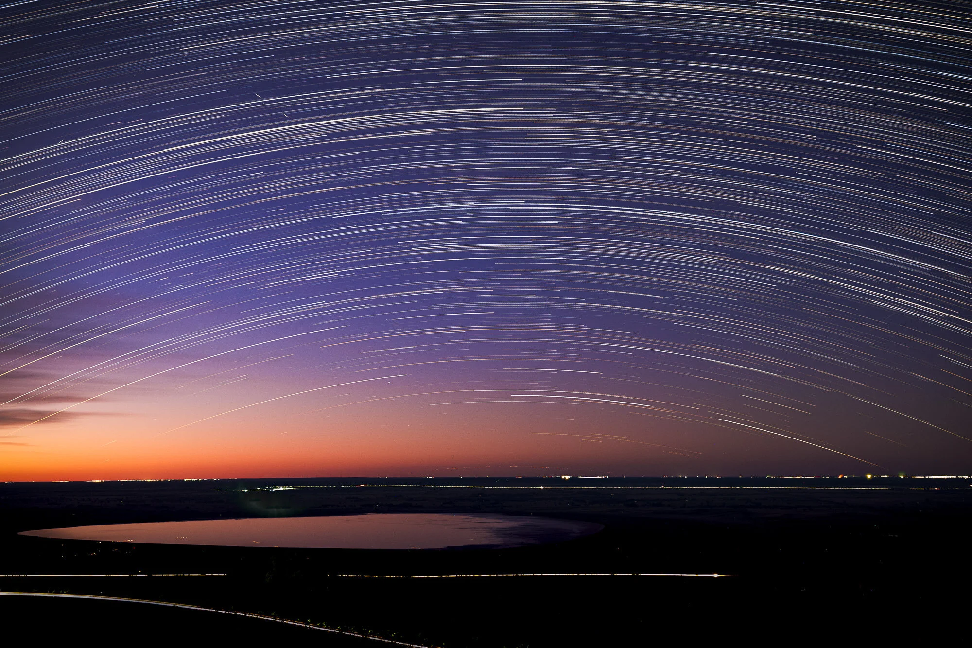 Star Trails over Horsham, Vic