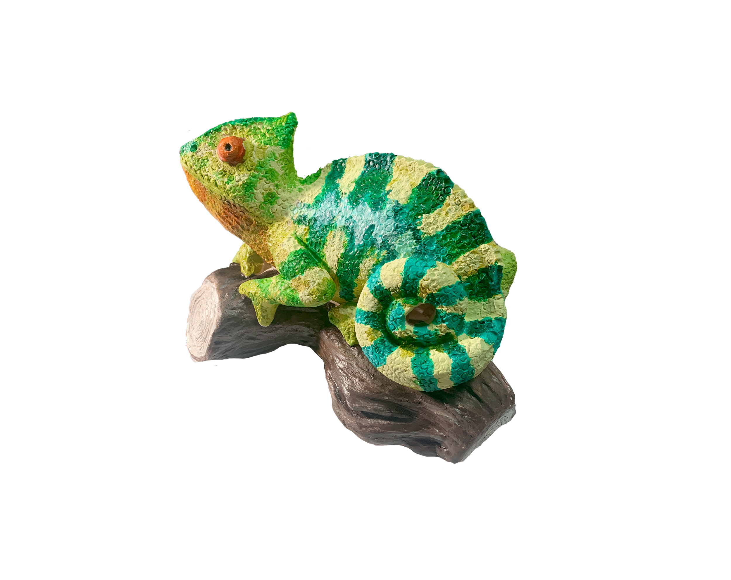 Ceramic Chameleon Sculpture