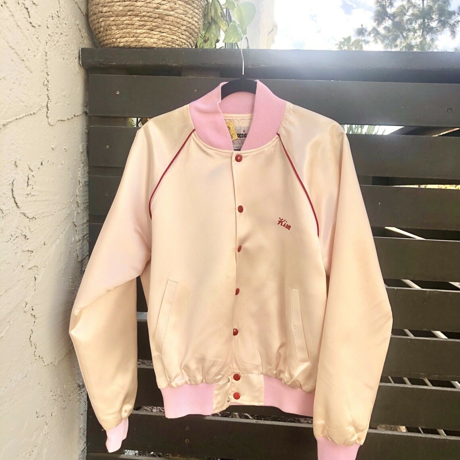 Vintage 1970's 1980's The Monkees Band Satin Strobelight Productions Bomber Tour Jacket (L)