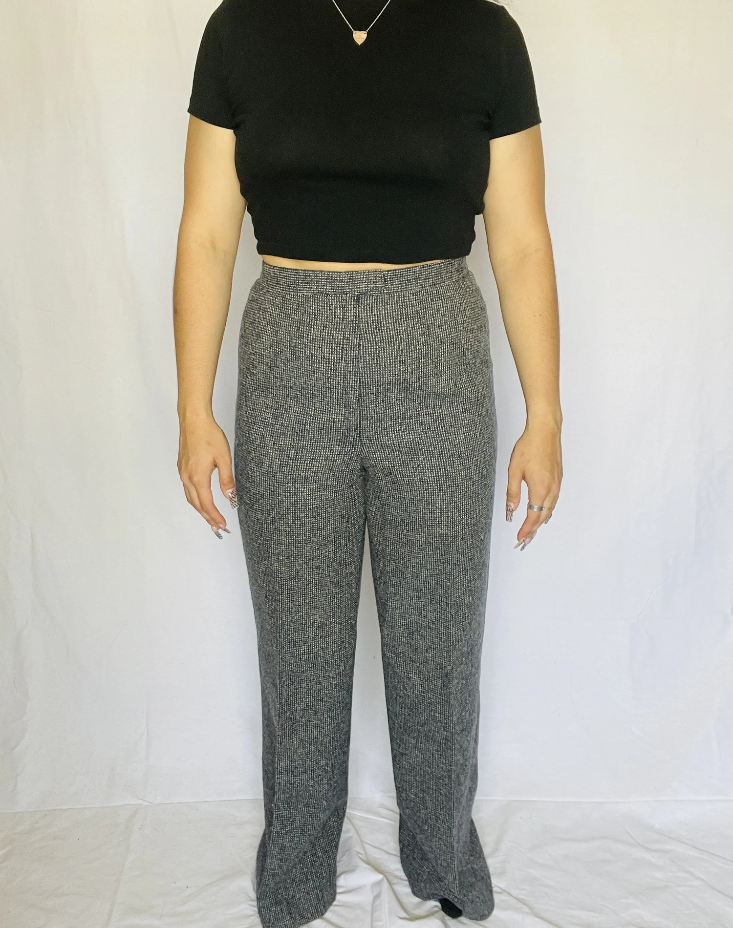 grey flare dress pants Classic High-Waist DPYP Dress Pant Yoga Pants main image 1