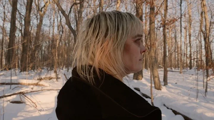 Not long ago on a frigid day in Niagara, I wept and ran around the forest for hours with @laurengarbuttphotography 🥶 @tattoosby.bianca met us in the car to slap this bloody face on and we created this! 
Full video up on YT (sub if ya dig). Link in b