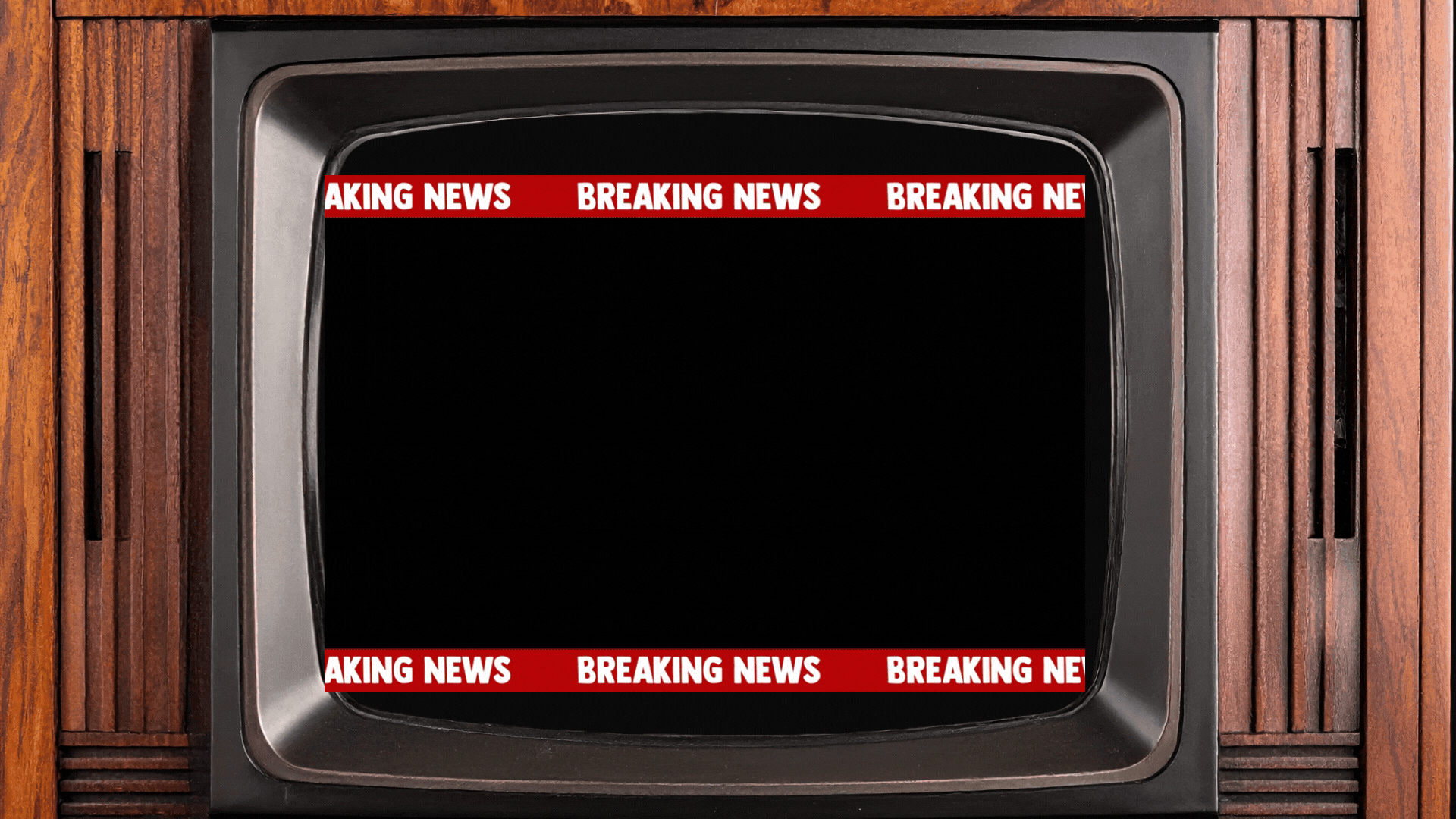 Illustration of person watching breaking news on TV screen representing news fatigue and media consumption.