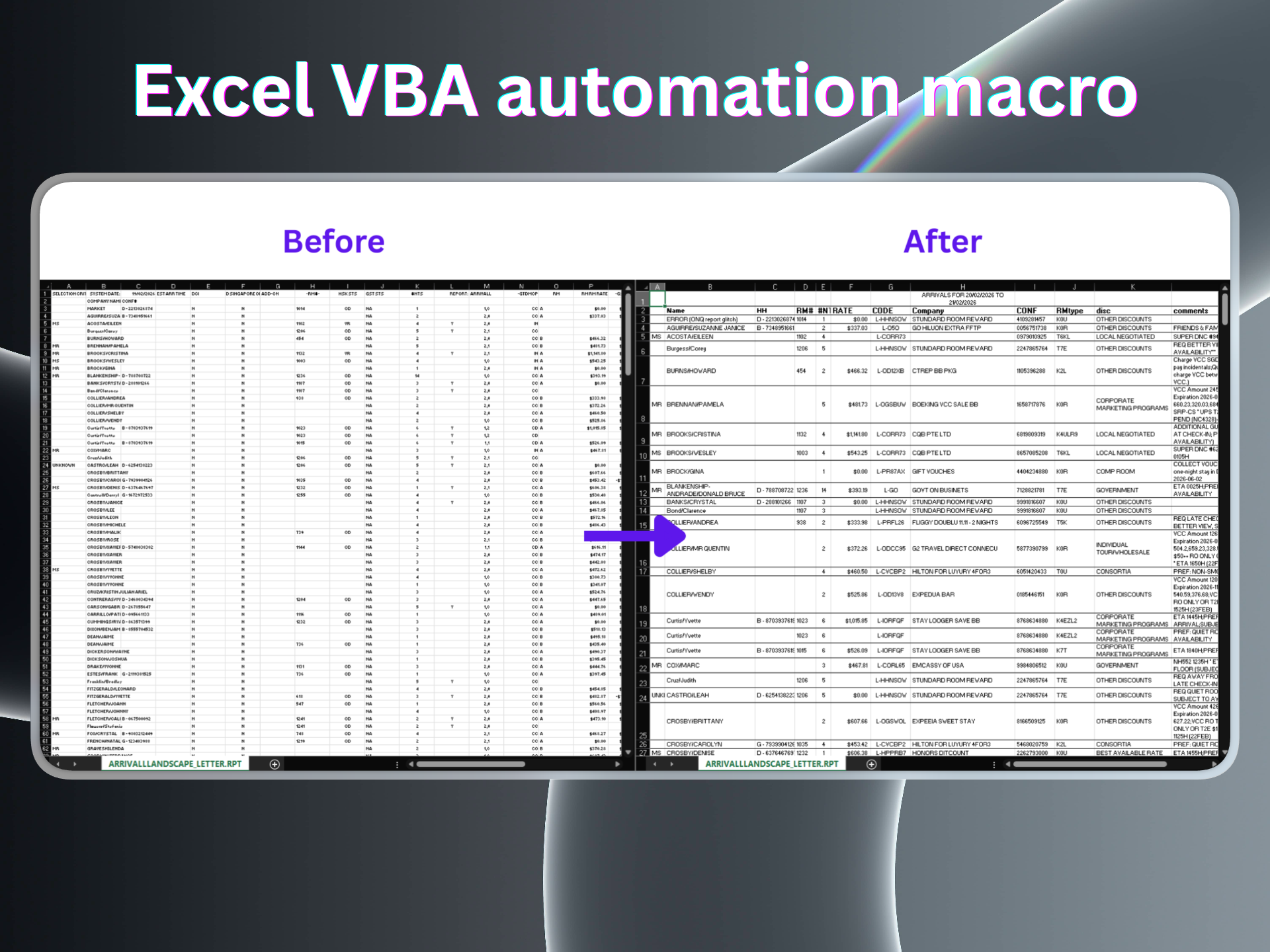 VBA Report Automation