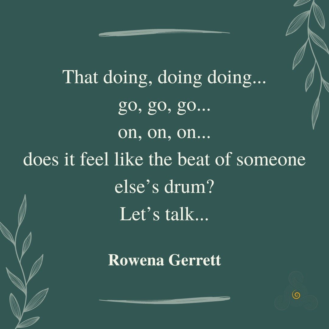That doing, doing doing...
go, go, go...
on, on, on...
does it feel like the beat of someone else&rsquo;s drum? 
Let&rsquo;s talk...

Book a gift 1:1 session with me in May, and start dancing to the rhythm YOU choose
.
.
.
.
.
.
.
#coachingwomen
#rhy