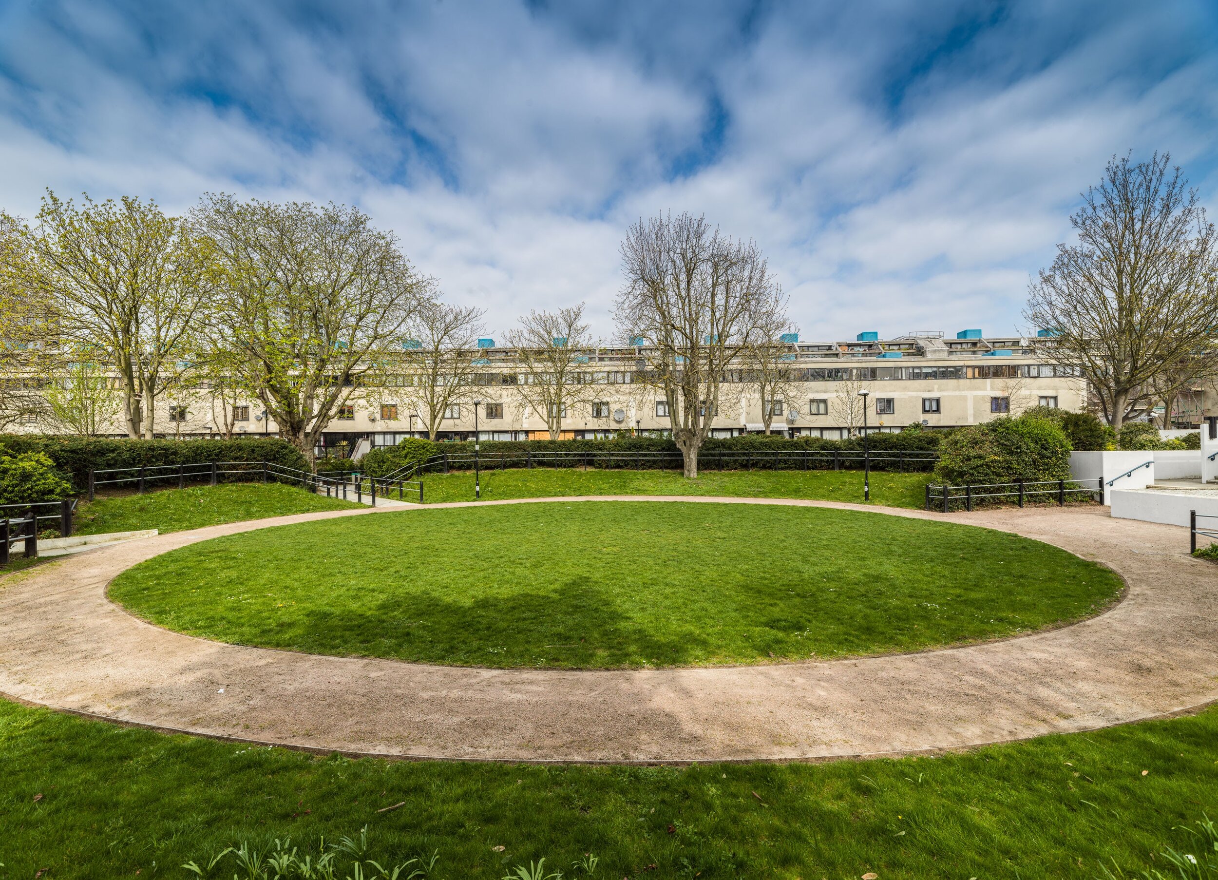 Janet Jack with Neave Brown, Alexandra Road Park,  Camden, 1974–9. Photo: © Historic England.