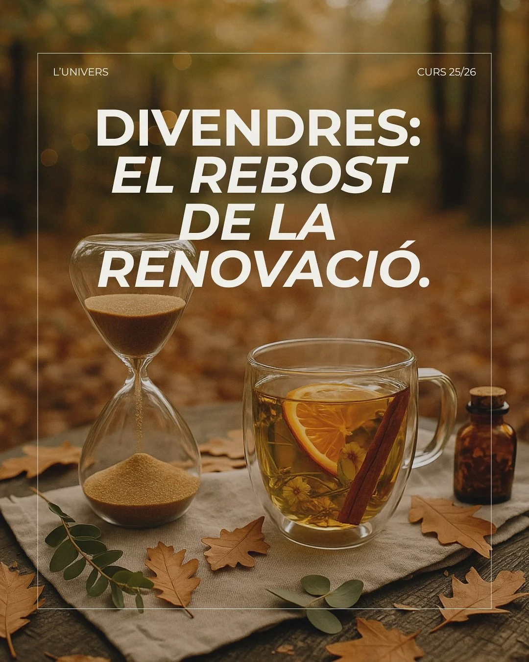 . 

Vull ser sincera amb vosaltres, que sou el cor i l&rsquo;&agrave;nima d&rsquo;L&rsquo;Univers - Esp&iacute;gol. Sovint, a finals d&rsquo;any, ens sentim aclaparats, i l&rsquo;&uacute;ltim que voldr&iacute;em &eacute;s afegir m&eacute;s soroll amb