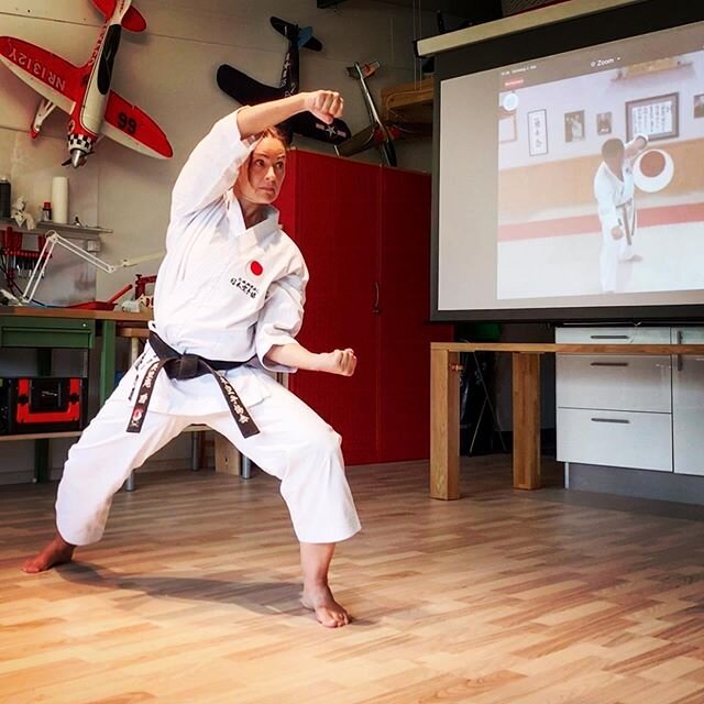 Training with Ohta Sensei today. Nearly like at the JKA England Spring Camp 😏👍🏻 .
#karateathome #protectyourselfandothers #stayathome #staythefuckhome #karateathome #karate #shotokankarate #swisskaratefederation #swisskarate #swisskaratedorenmei #