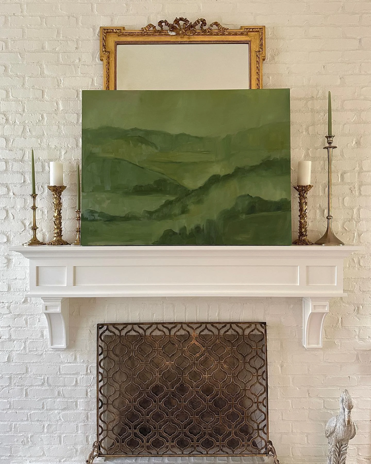 Who else is ready for fall? We have had an extremely hot and dry summer here in Louisiana and all of my plants are dead and brown so I&rsquo;m painting the landscapes I wish I was viewing outside my windows.