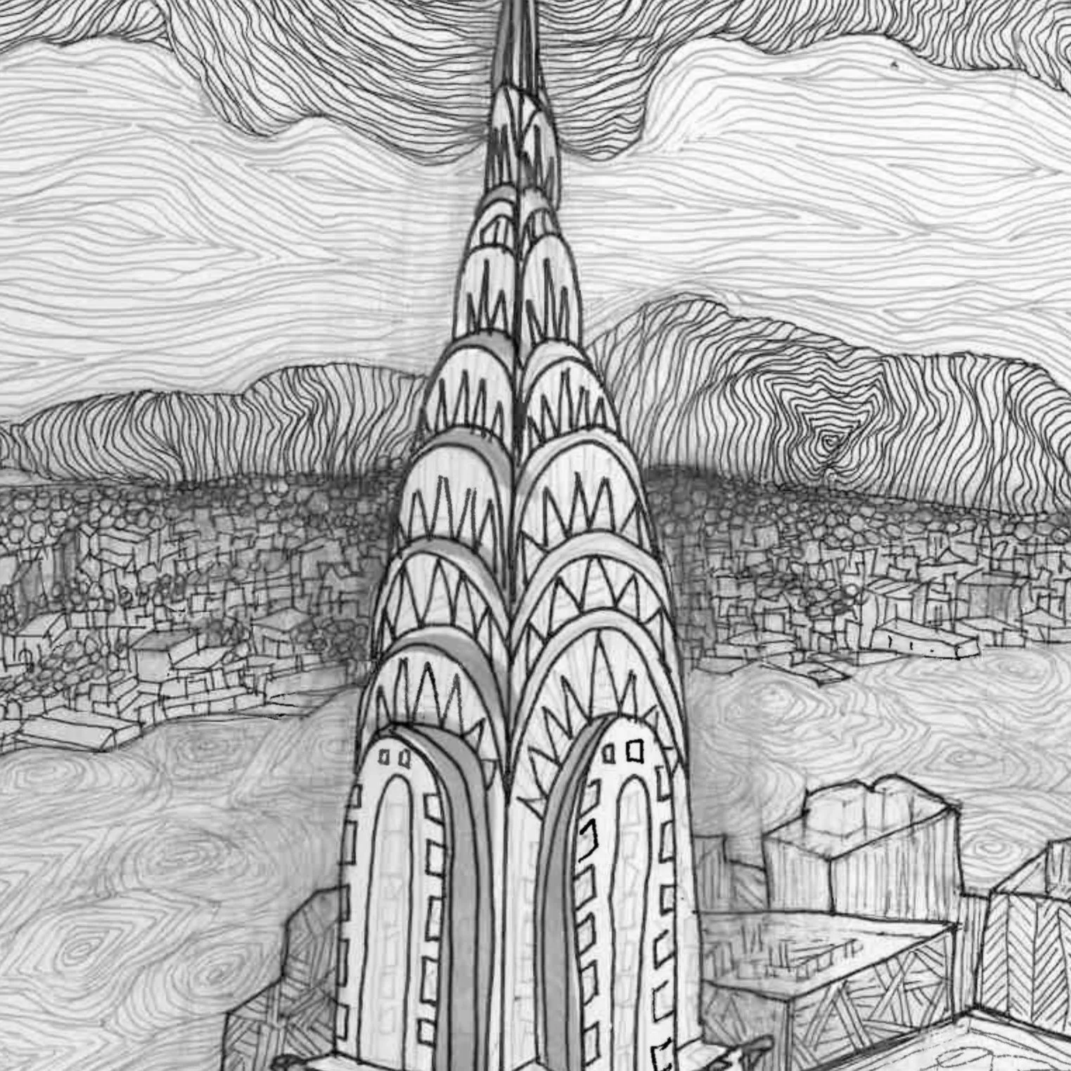 Chrysler Building Drawing