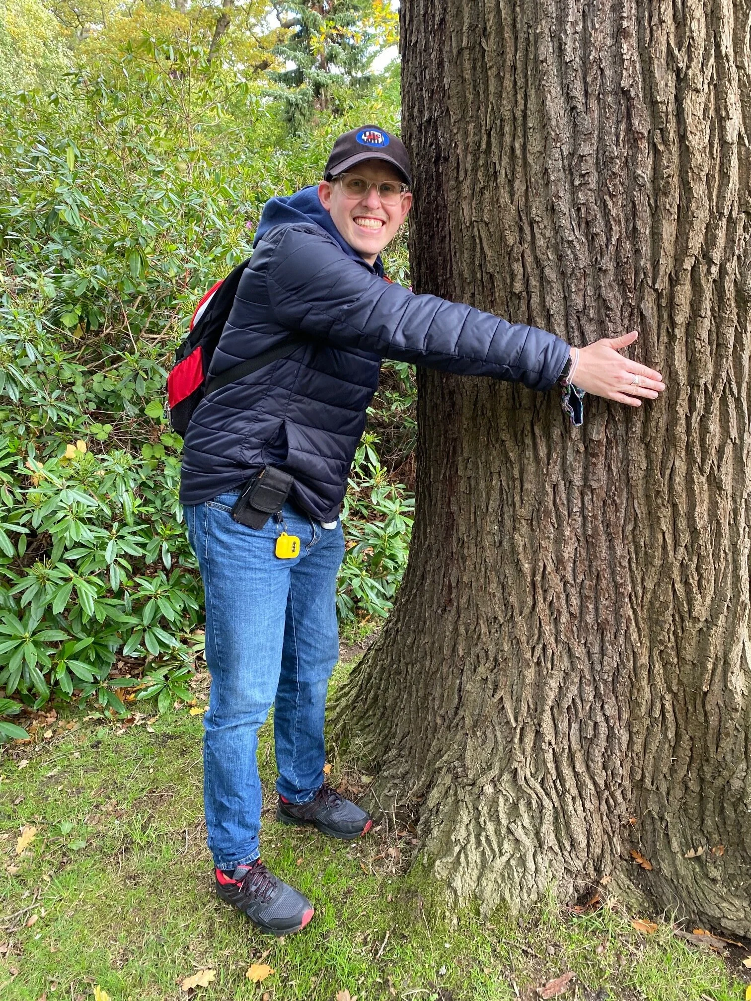 Robert Hugging a Tree