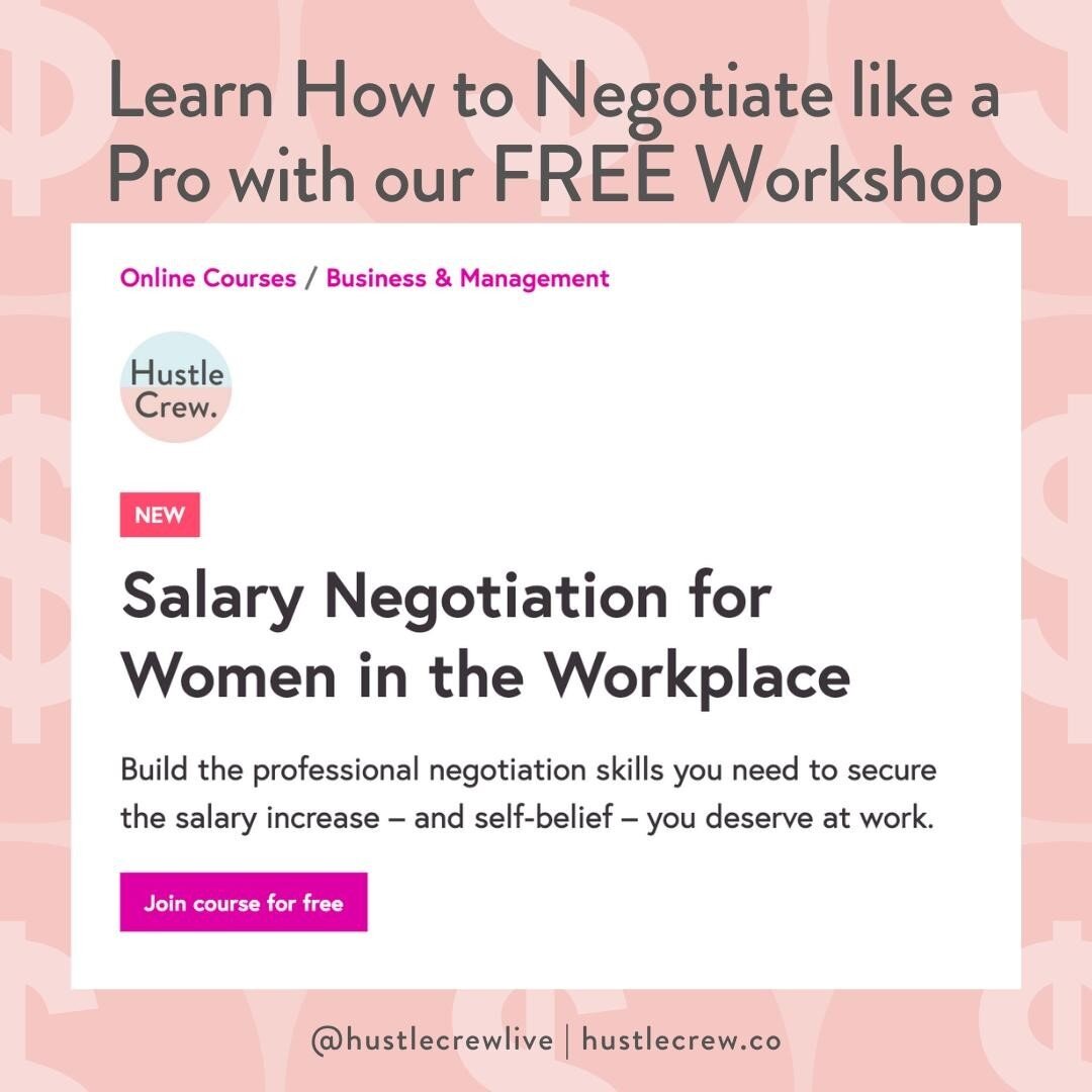 🤑 Earn the salary increase you deserve, FINALLY!⁠
⁠
Negotiations at work can be difficult. But they're also a HUGE opportunity, so make sure you take the time to plan, prepare and practice for the negotiation conversation. 🤑 🤑 🤑 🤑  Now, #HustleC