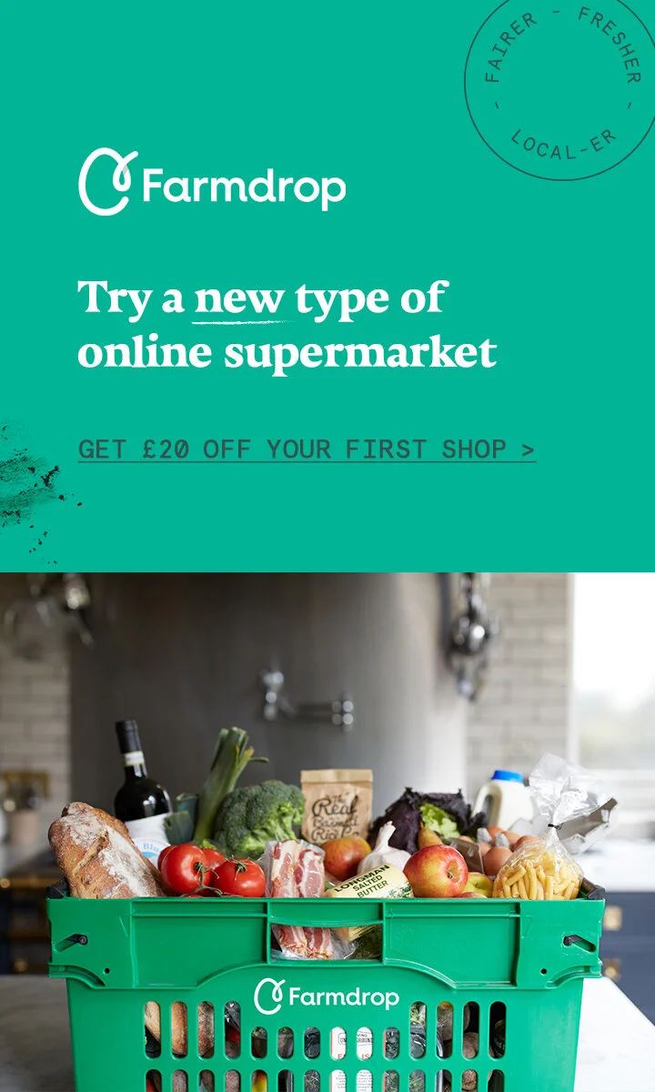 Digital banner advert for Farmdrop