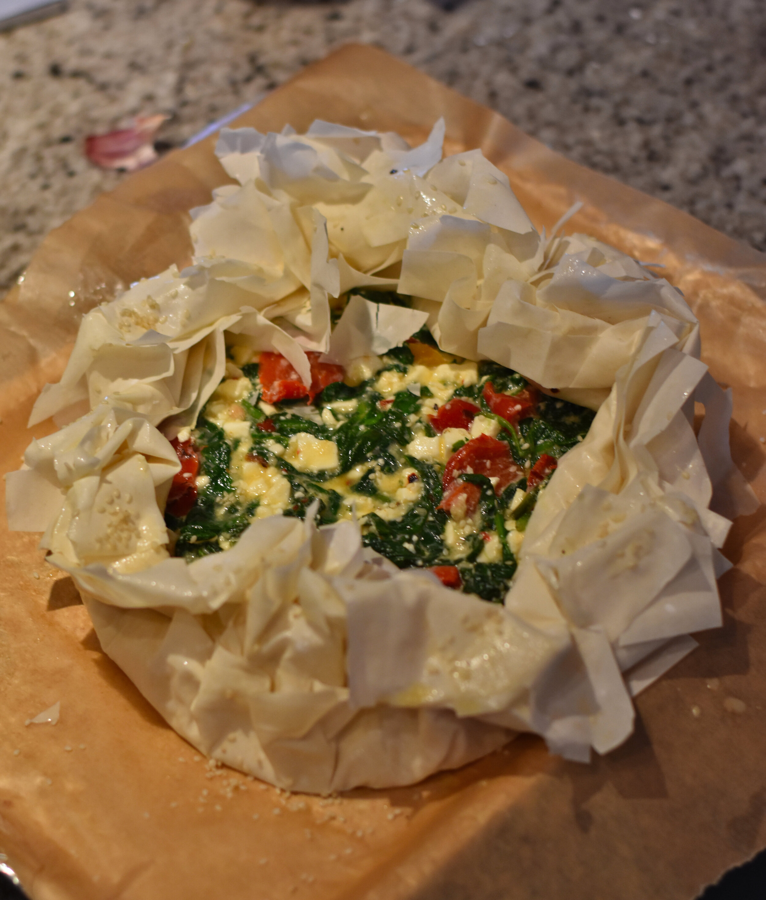 Feta & Spinach Filo Pie Joe Wicks Healthy Vegetarian Recipe — Smartblend
