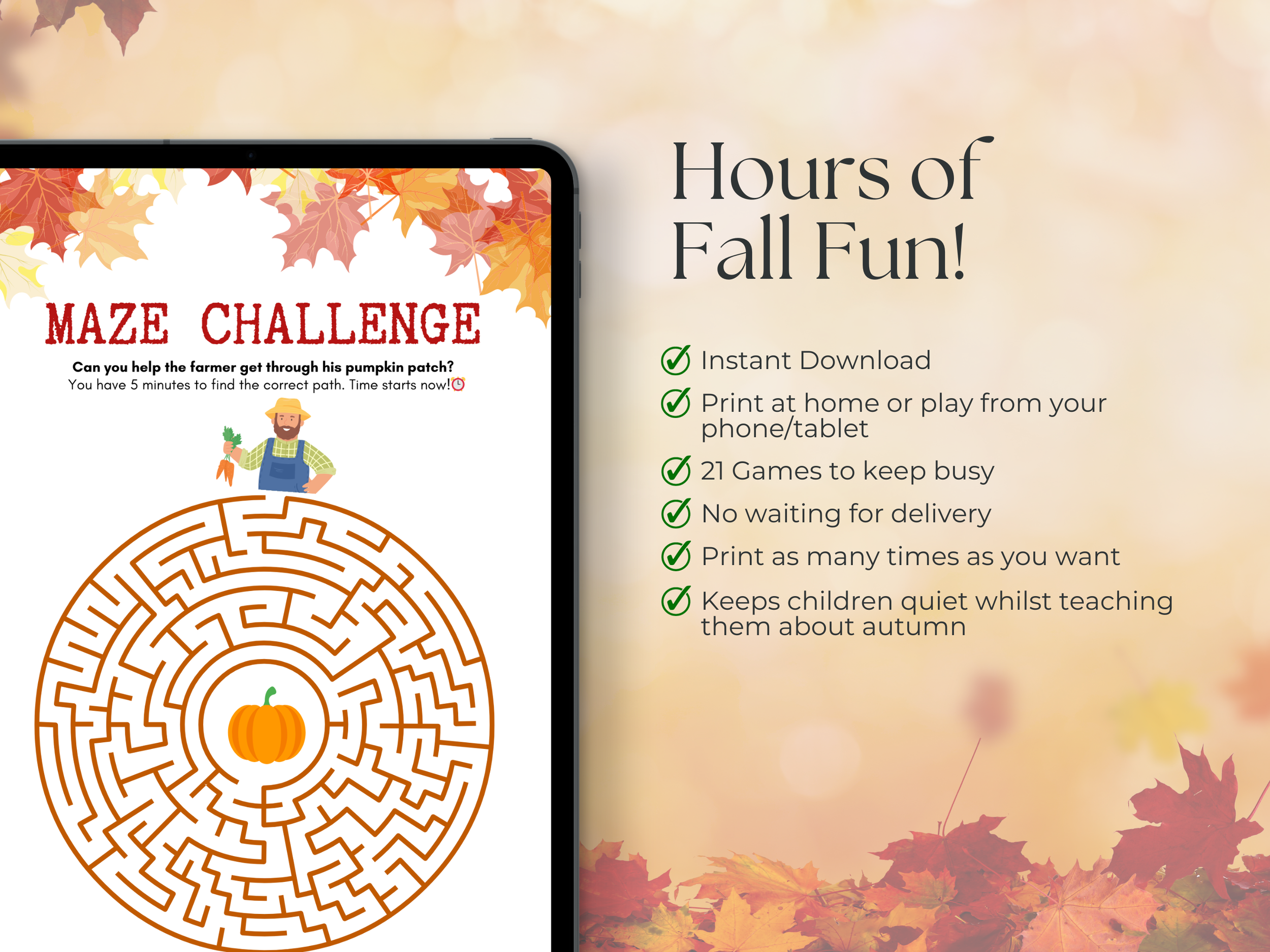 Fall Active Games 21 Autumn/Fall Games and Activities MEGA Bundle For Children and ...