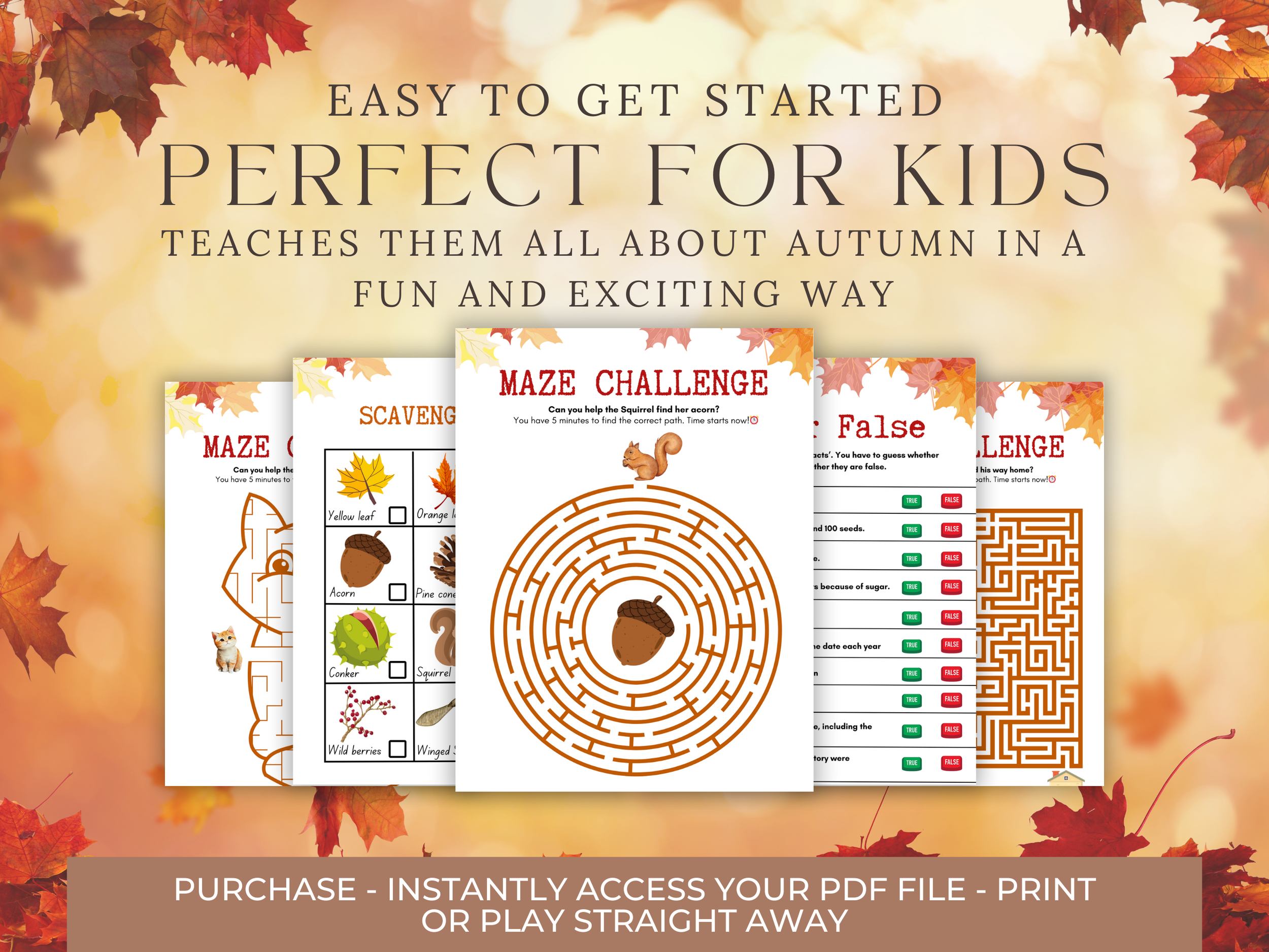 21 Autumn/Fall Games and Activities MEGA Bundle For Children and ...