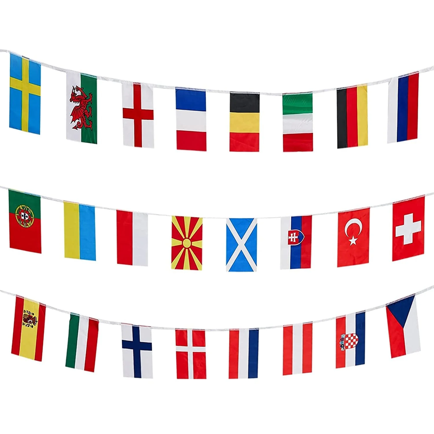 European flag bunting for eurovision.