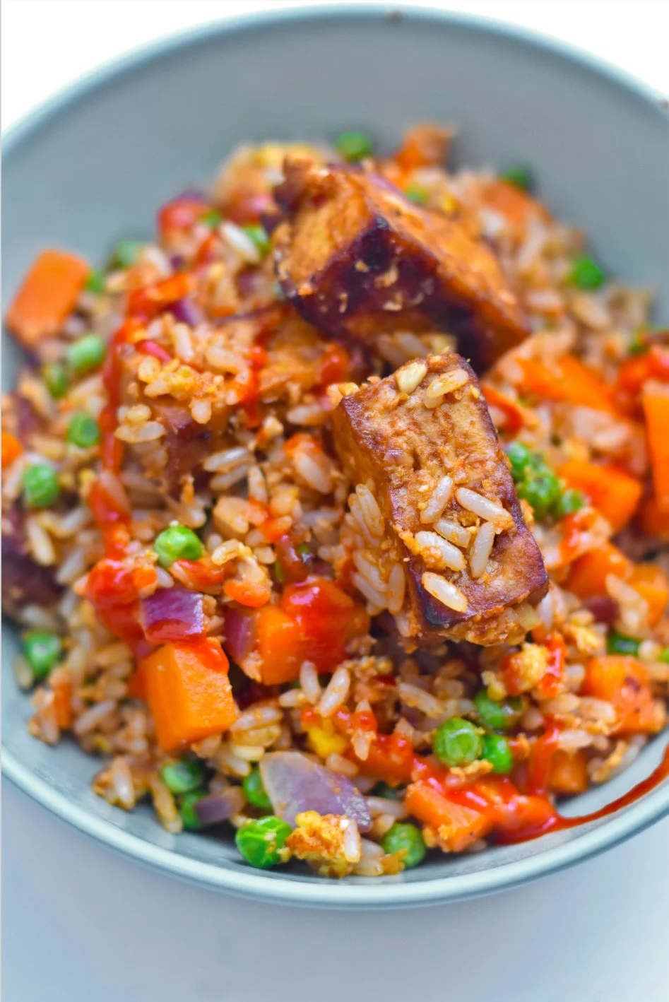 Crispy Tofu and Egg Fried Rice — Smartblend