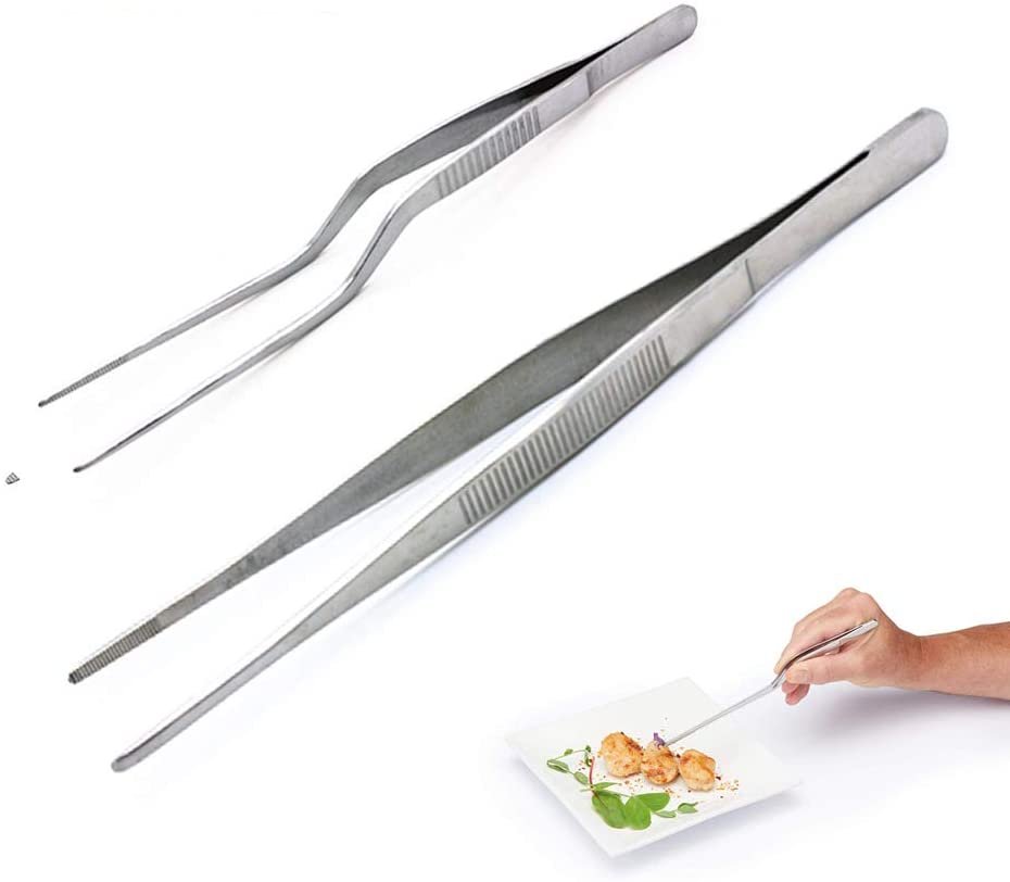 Nuvantee Plating Tools - Professional Chef Kit - 8 Piece Culinary Plating Set - Stainless Steel