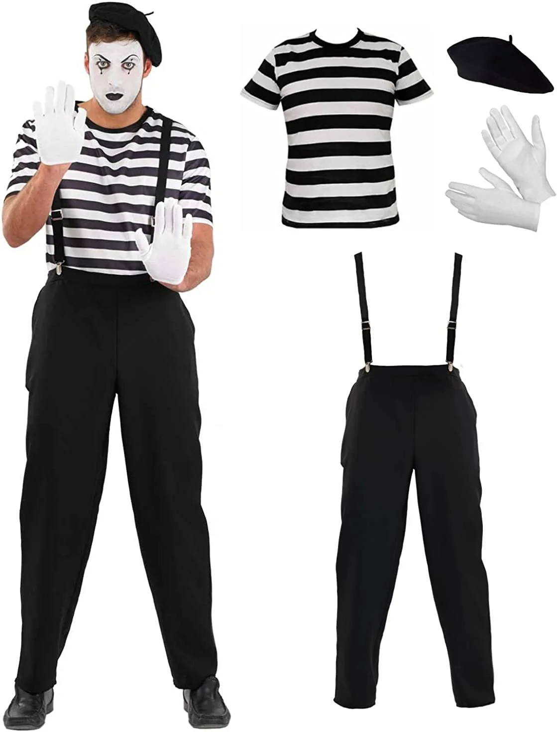 Male mime costume.