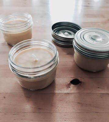 Bougies à la cire d'abeille
