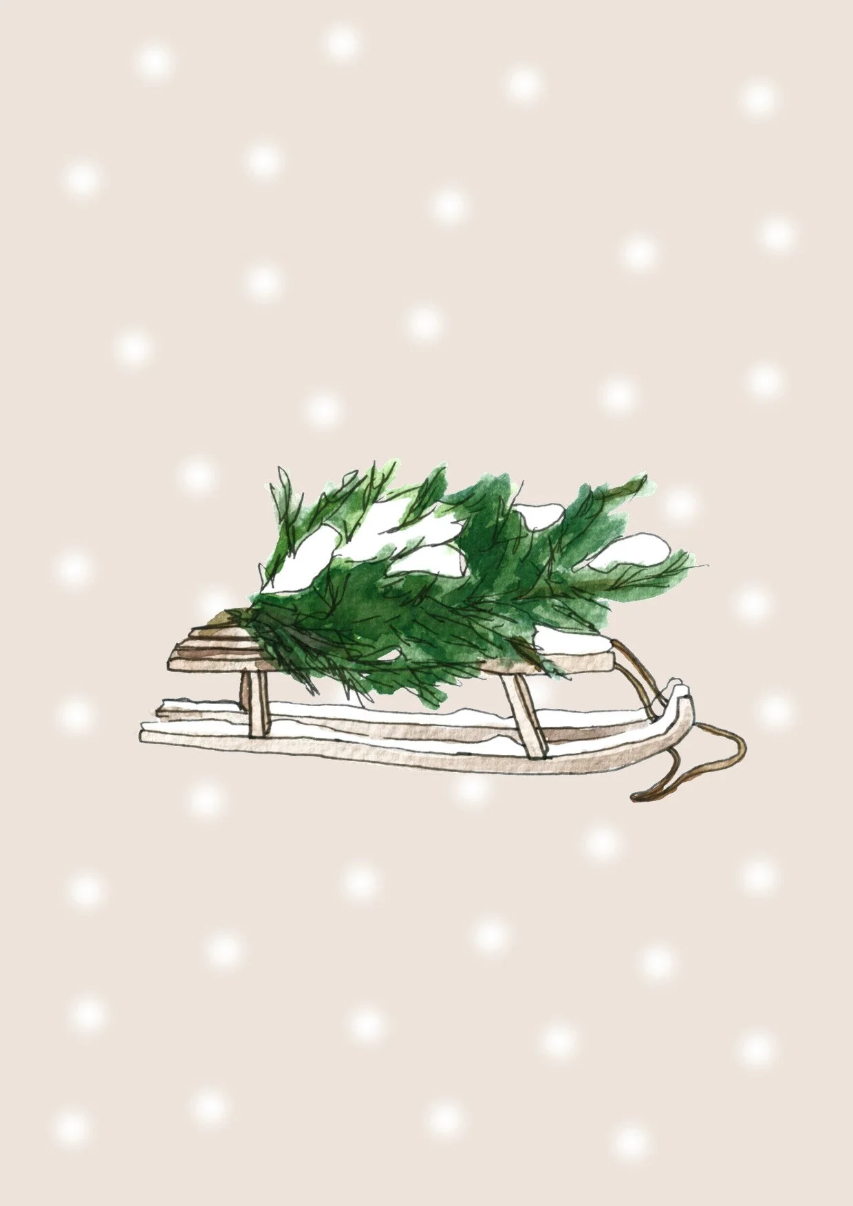 Lot de cinq cartes postales - Thème Noël