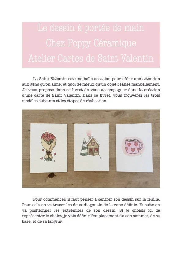 Le dessin à portée de main : Cartes de Saint Valentin