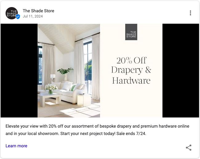 Google Business Post