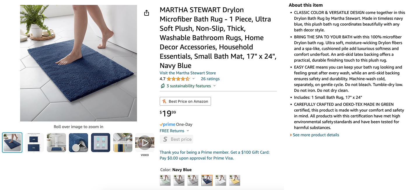 Amazon - Martha Stewart SEO product description