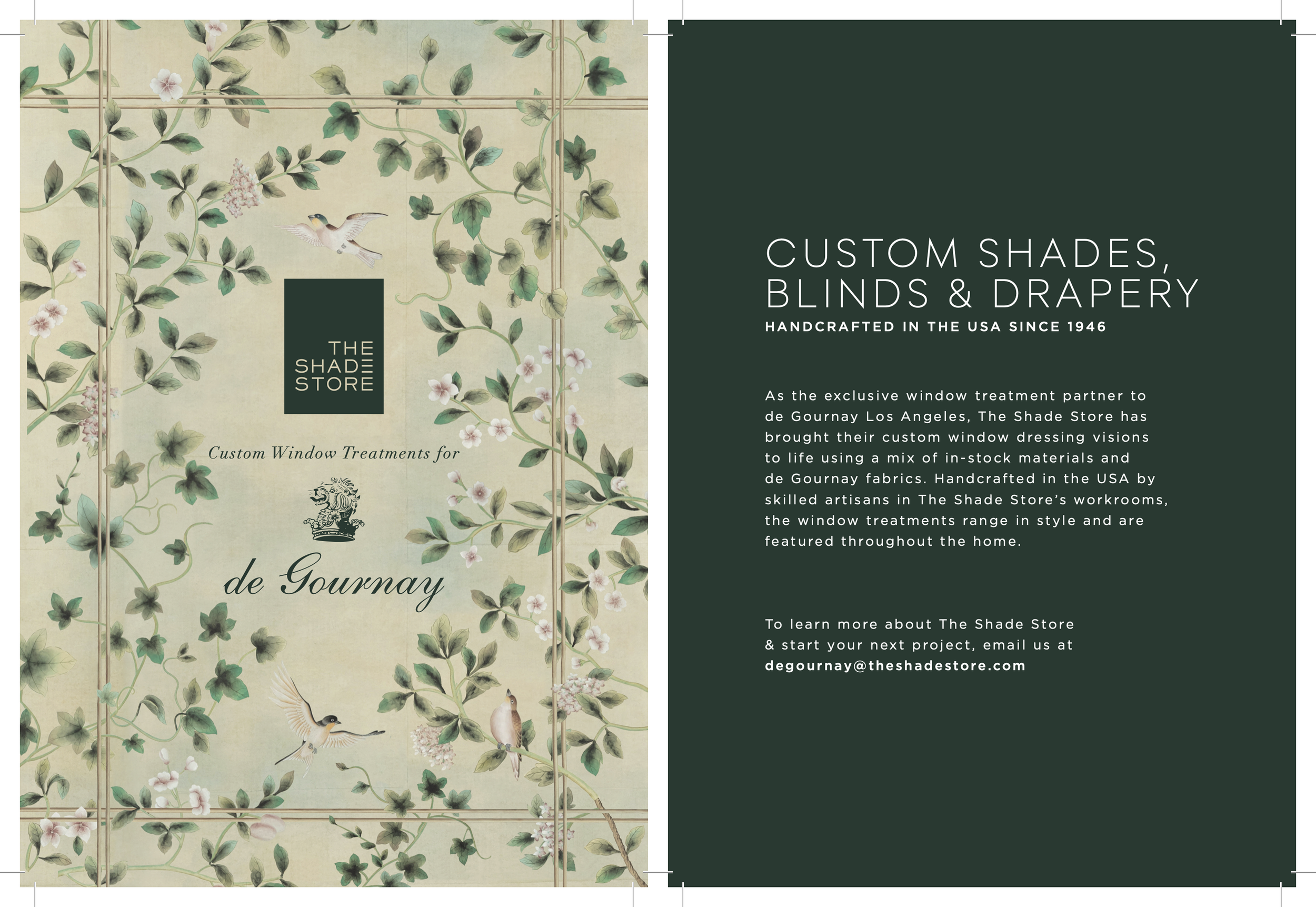 de Gournay Partnership Postcard (Front/Back)