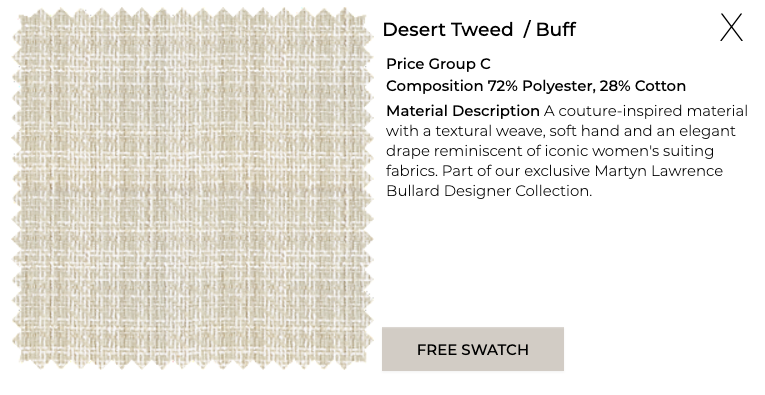 Martyn Lawrence Bullard Collection - Material Name, Color & Description