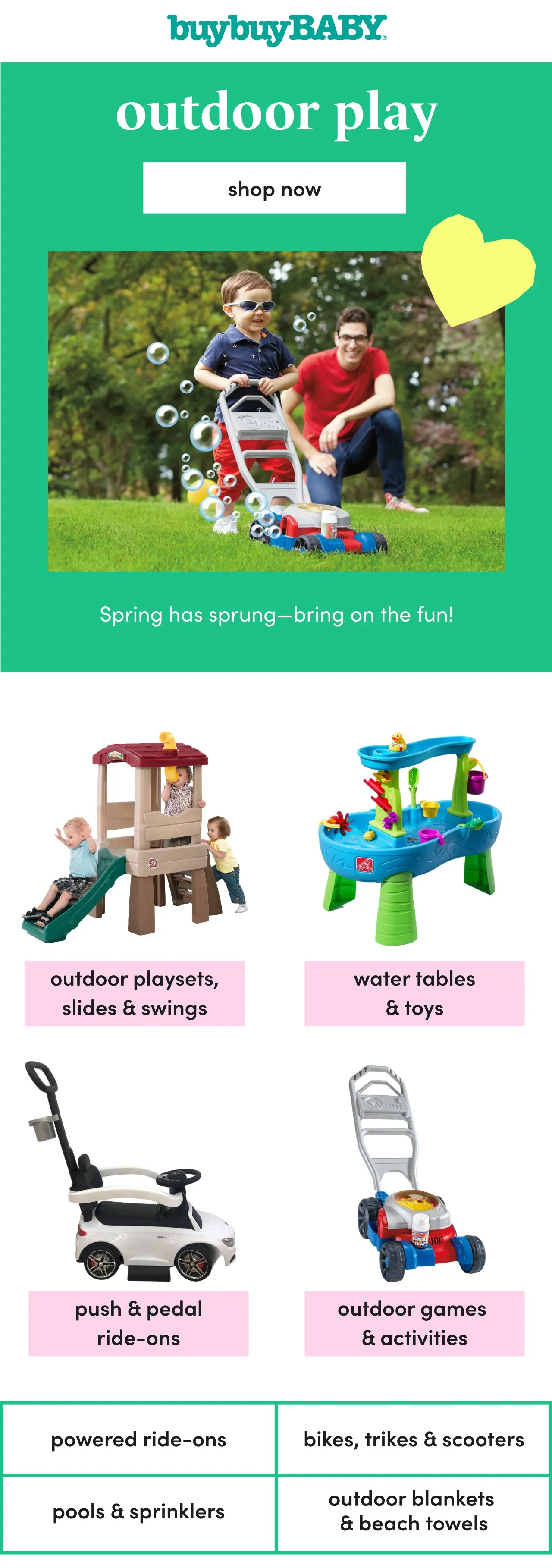 buybuy BABY - Outdoor Toys Email