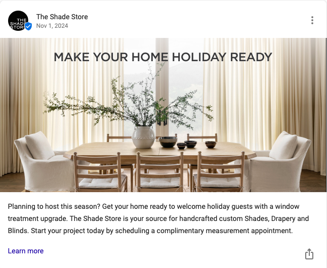 Google Business Post