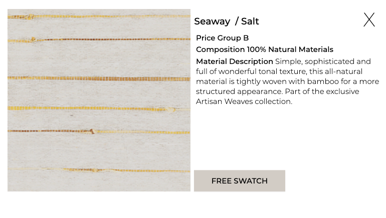 Artisan Weaves Collection - Material Description