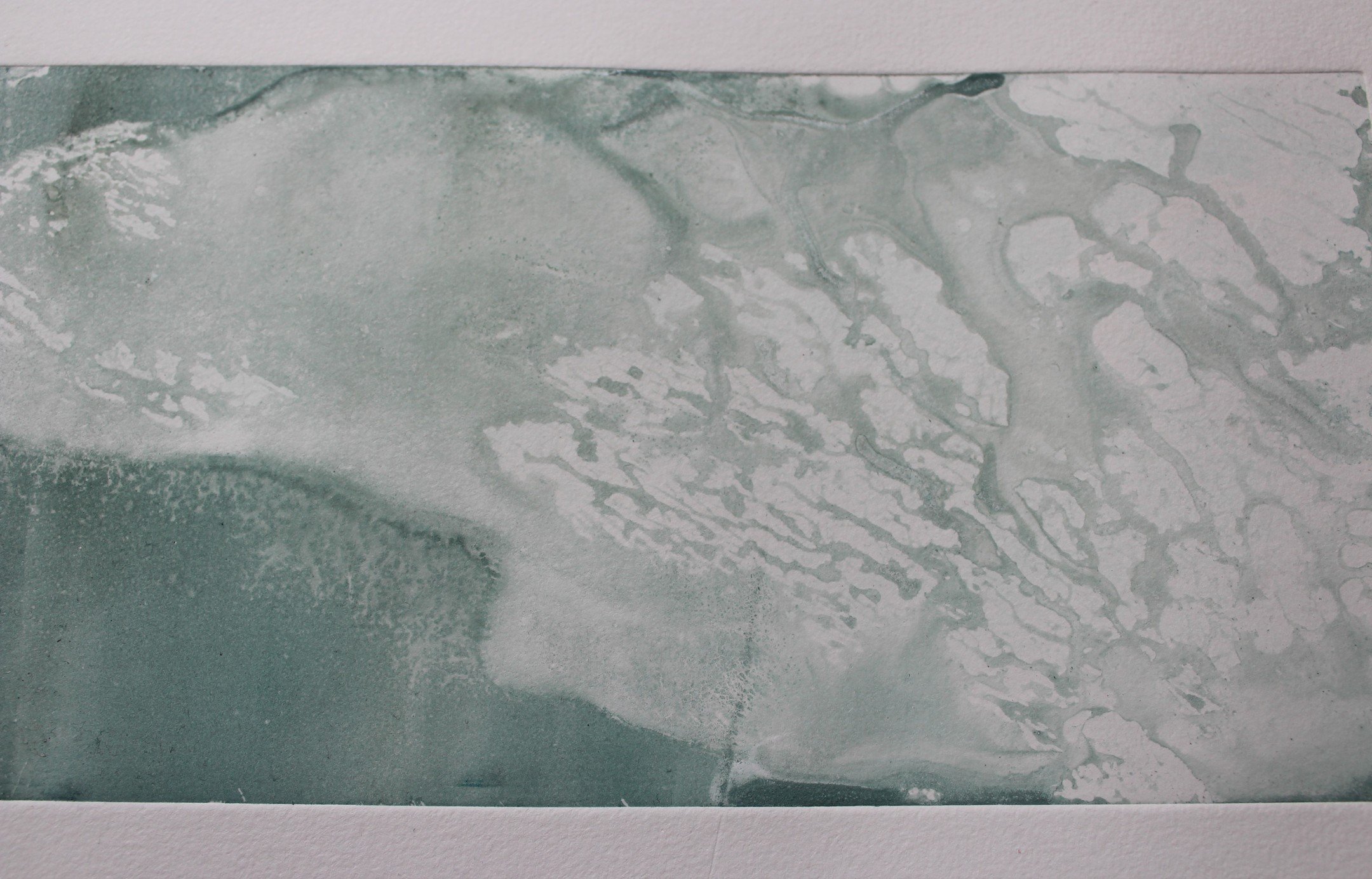 monotype encres de gravure, eau de mer