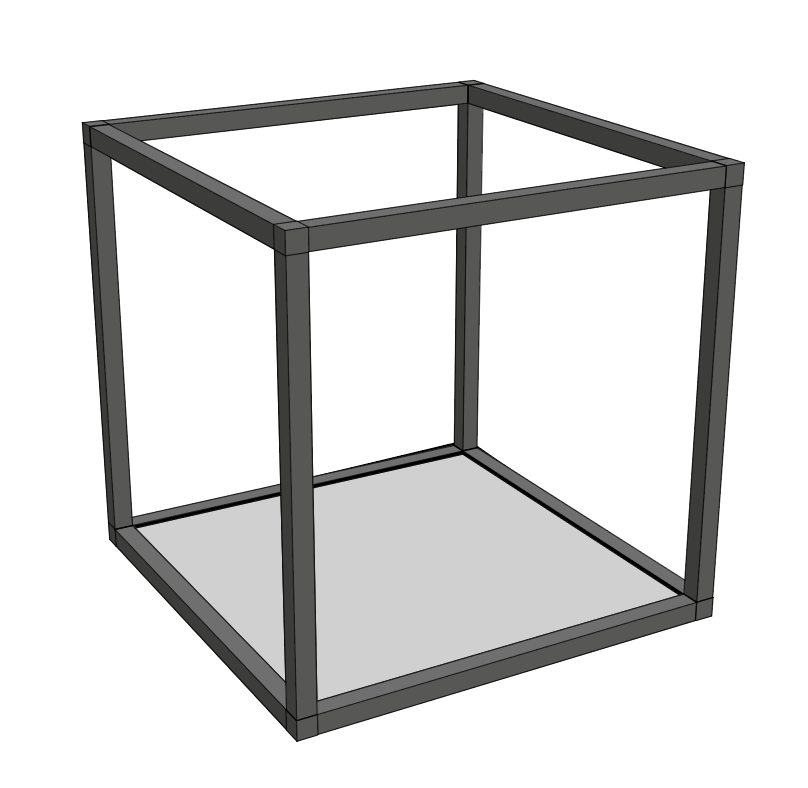 Inset shelving unit (anthracite or white)
