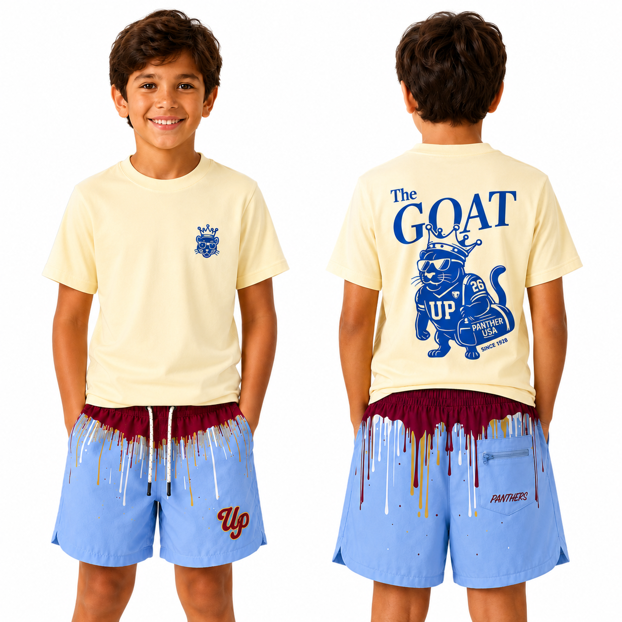 SS_Comfort Colors Youth Tee - UP GOAT (Butter Yellow)