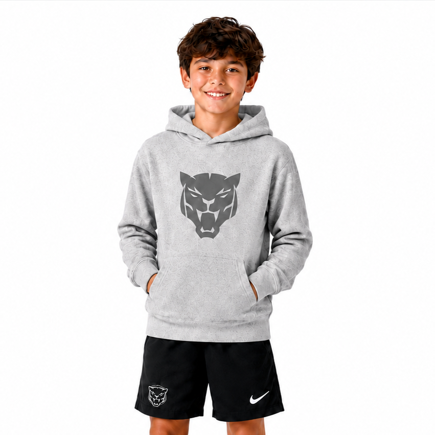 SS_Live & Tell Youth Fleece Hoodie - Panther (Heather Grey)