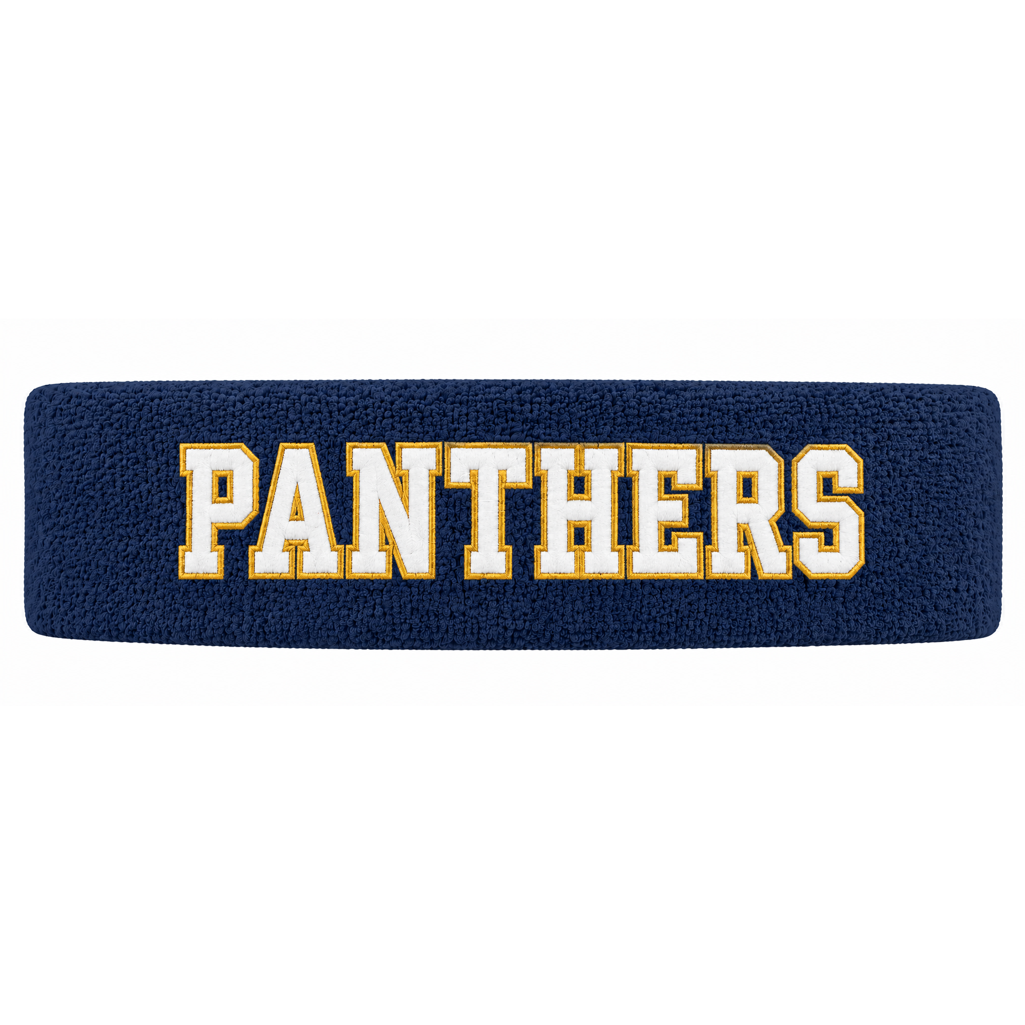 SS_Cotton Terry Cloth Sweatband - Panthers (Navy)