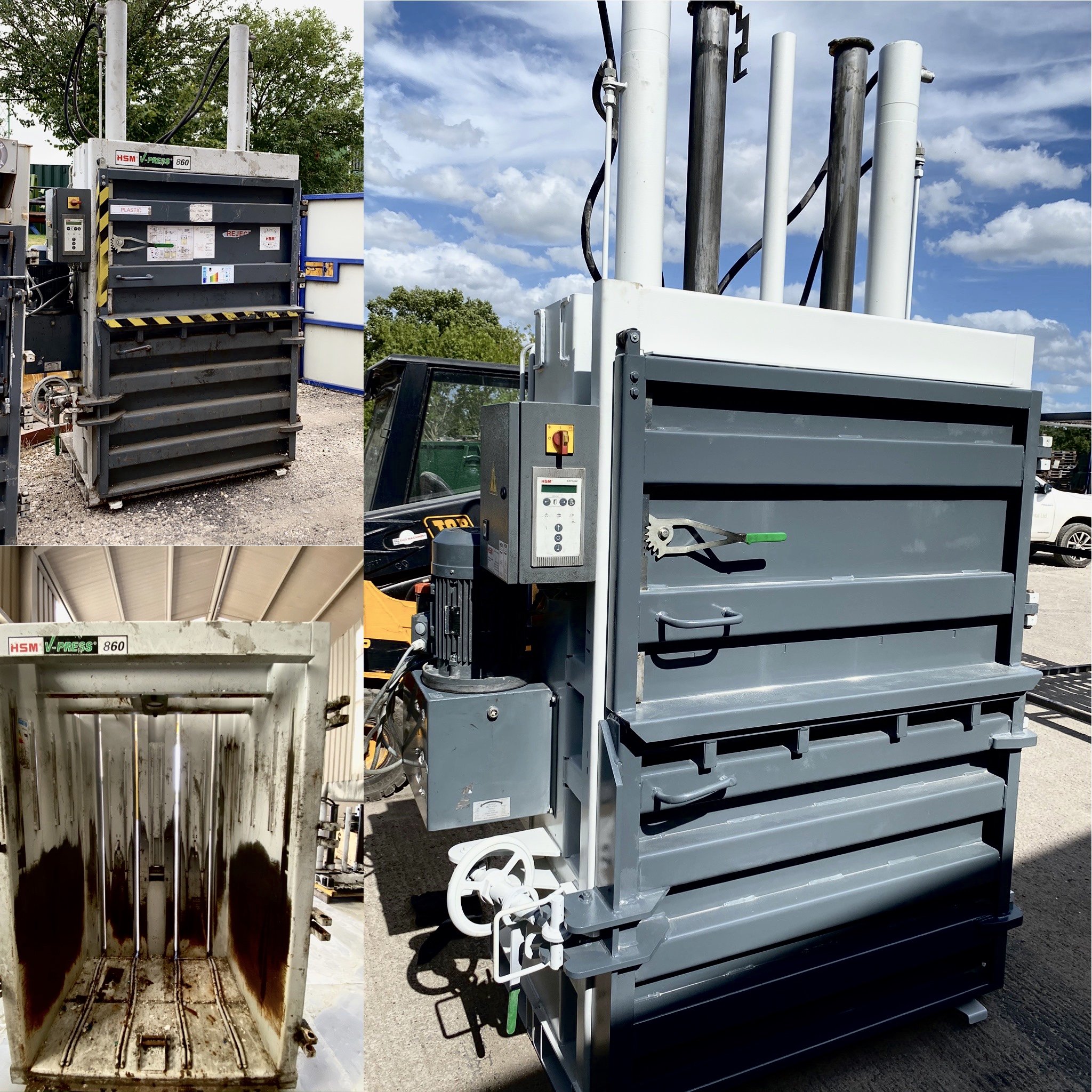 a refurbished baler