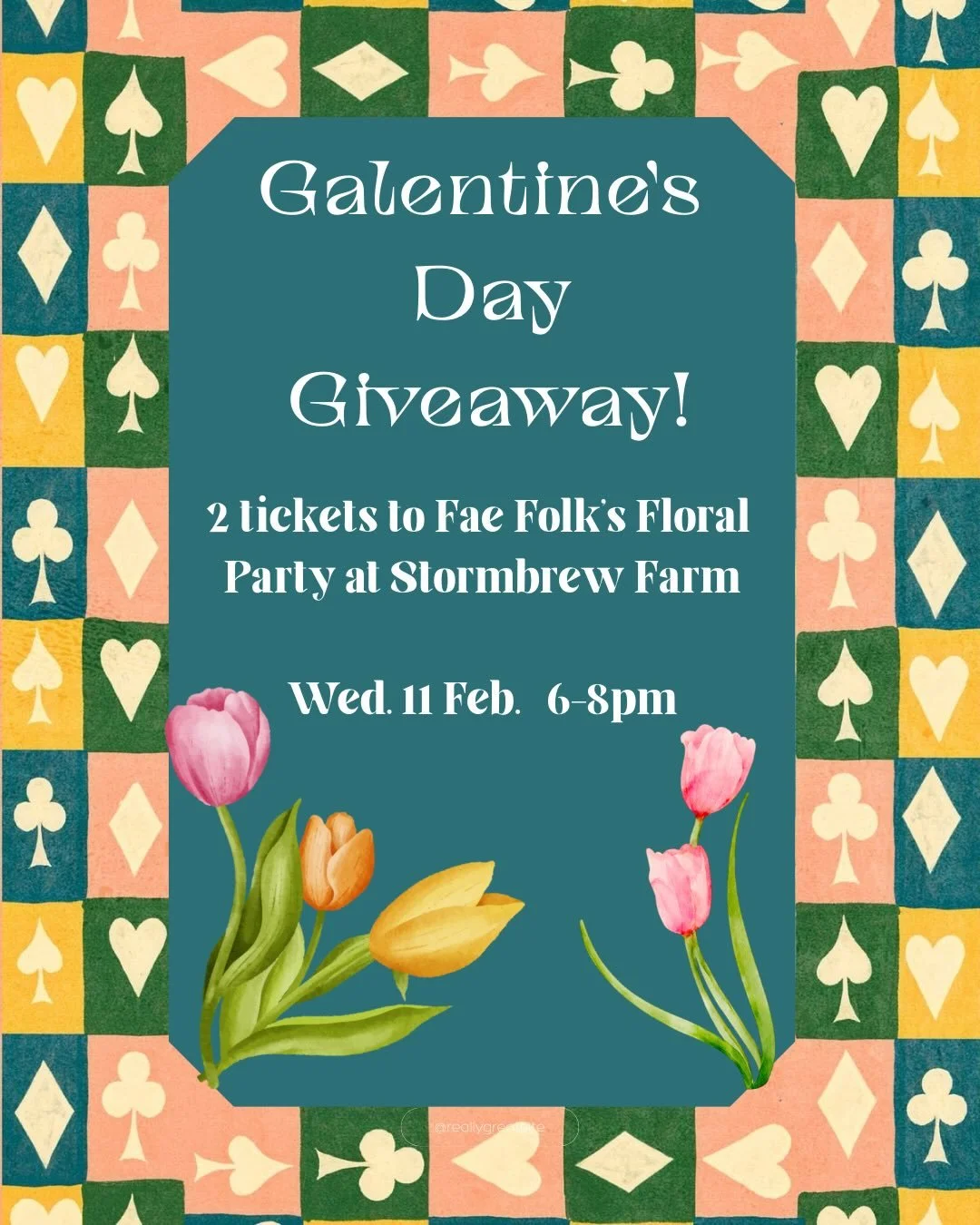 ‼️GIVEAWAY TIME‼️
We are excited to announce a giveaway for our Galentines Floral Arranging Party! 2 tickets will be given away for you and a buddy to come to Stormbrew for a night of flowers, girlhood, girl dinner and great vibes all under the shimm