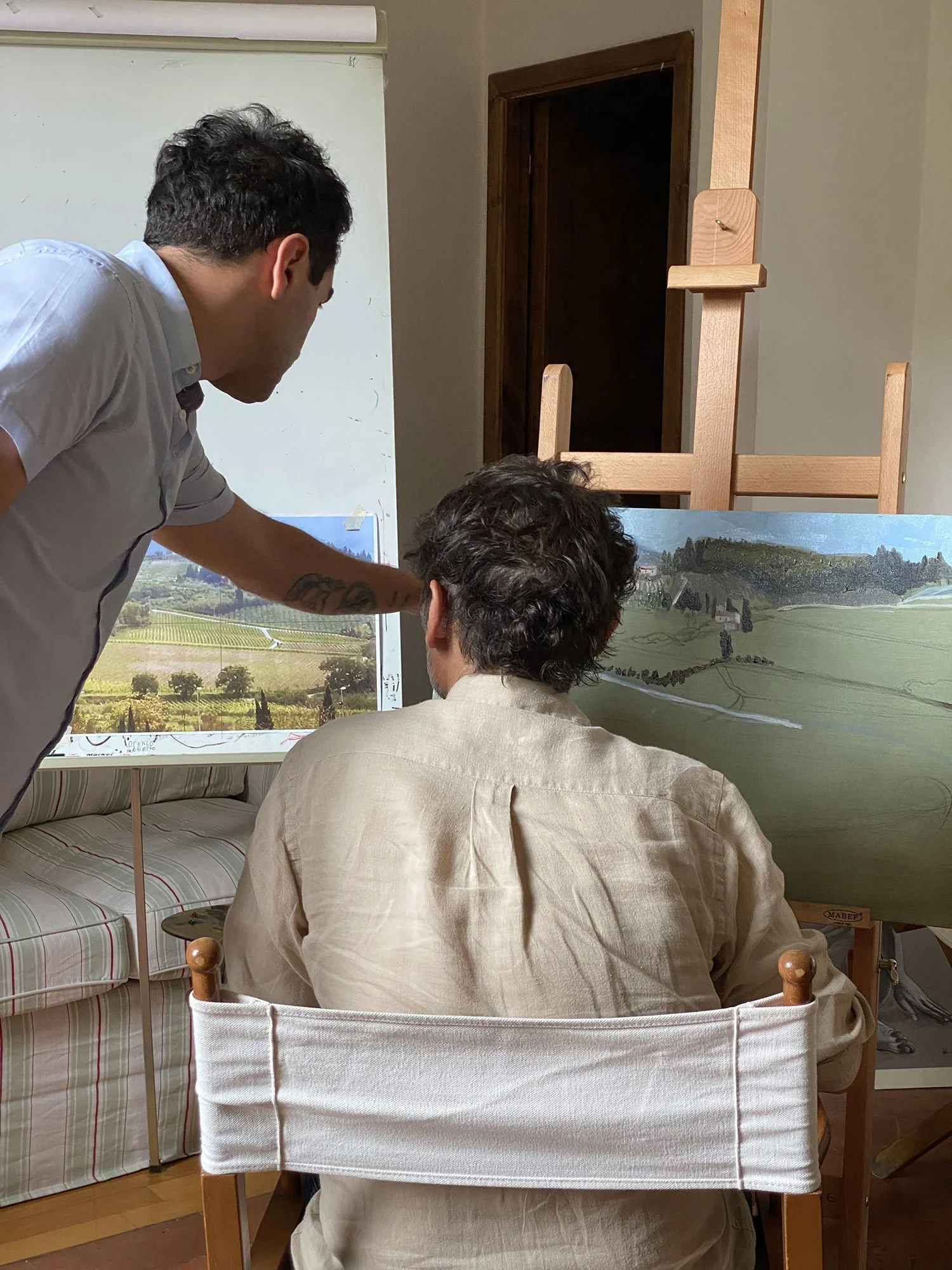 art courses in Florence, Painting holidays Tuscany, Art classes in Florence, Landscape painting course Florence, Apollon Art Studio Florence