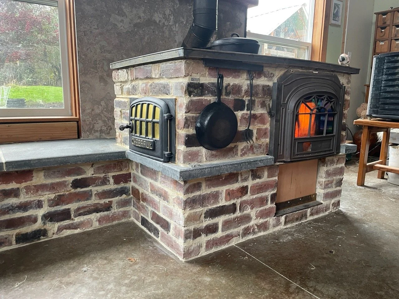 Our DIY Masonry Heater is the Hearth and Soul of our home. We appropriately named her "Hestia"