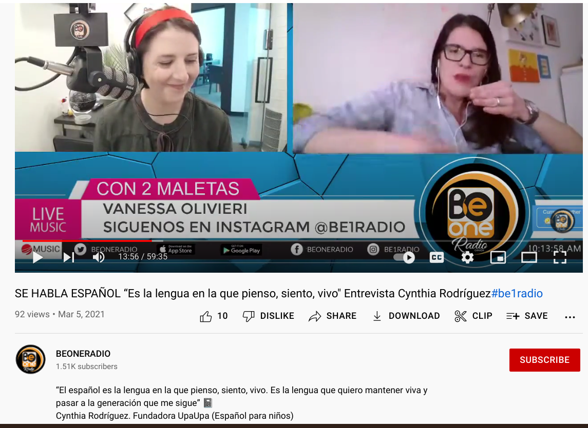 Con 2 Maletas, Be One Radio, Marzo 2021