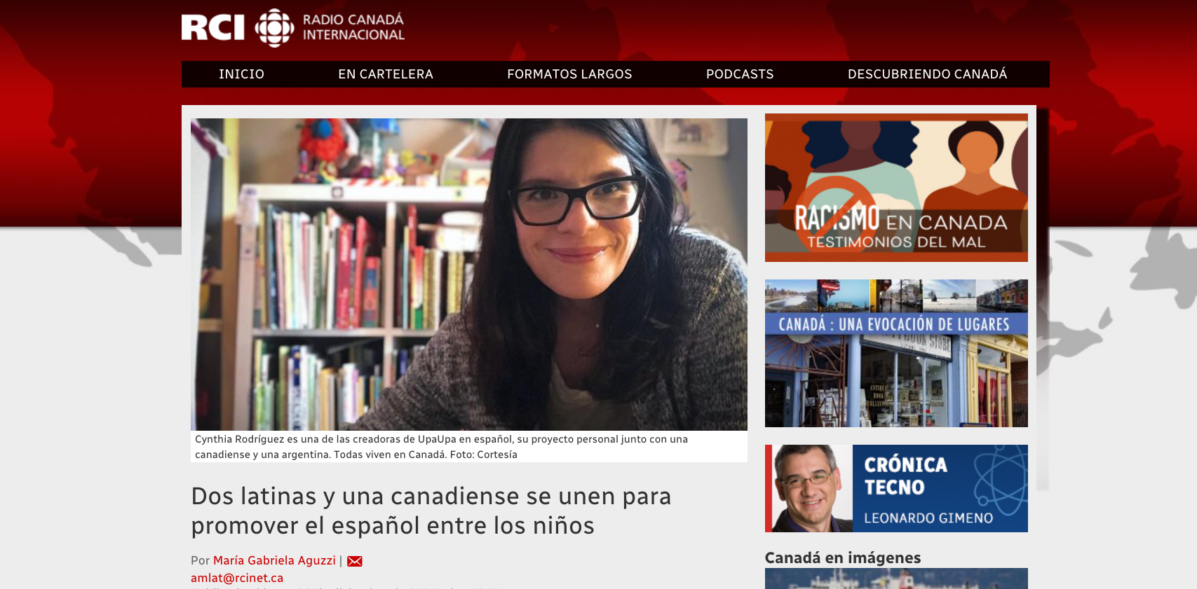 RCI Radio Canadá Internacional, Diciembre 2020