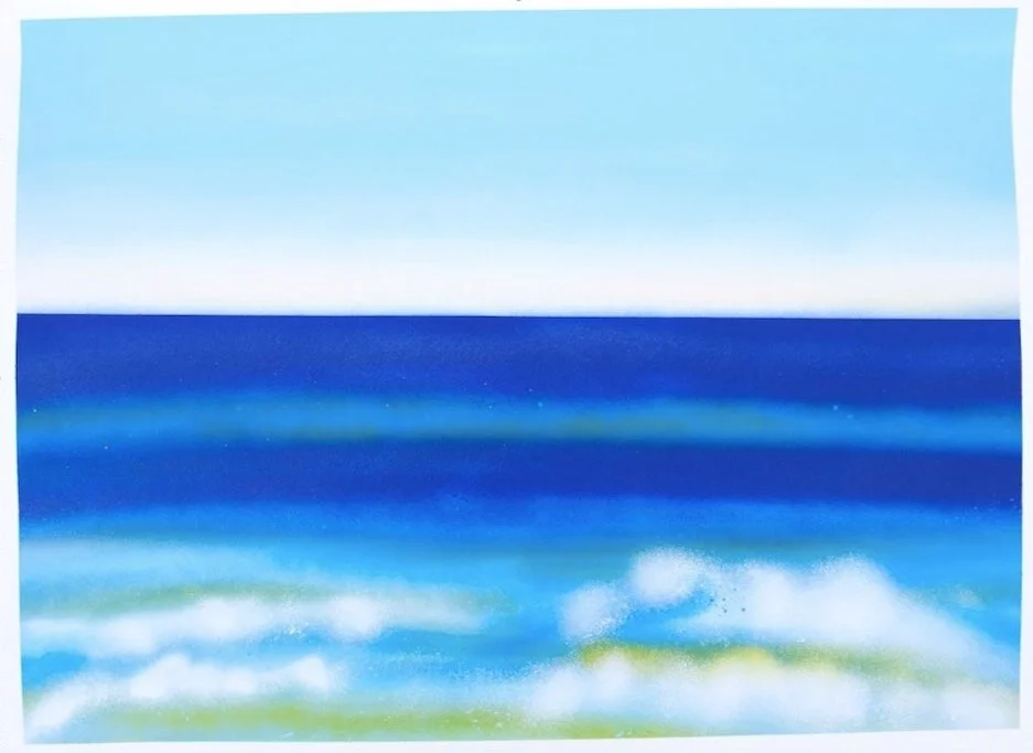 Santa Rosa Beach, FL22” x 30” spray paint on paper