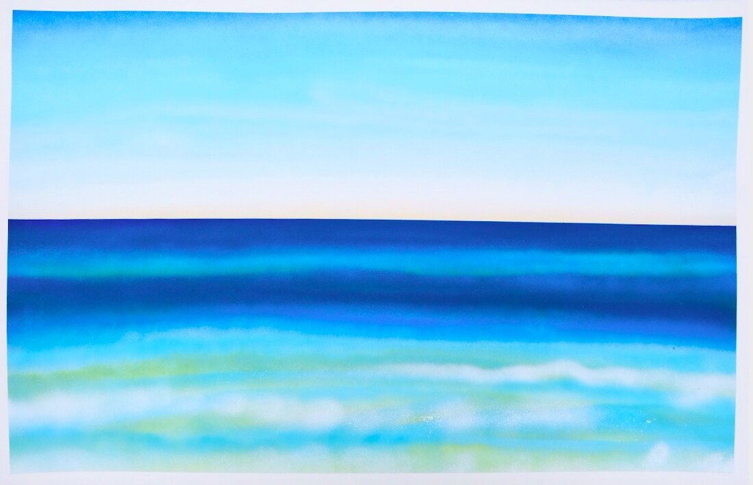 Santa Rosa Beach, FLspray paint on paper