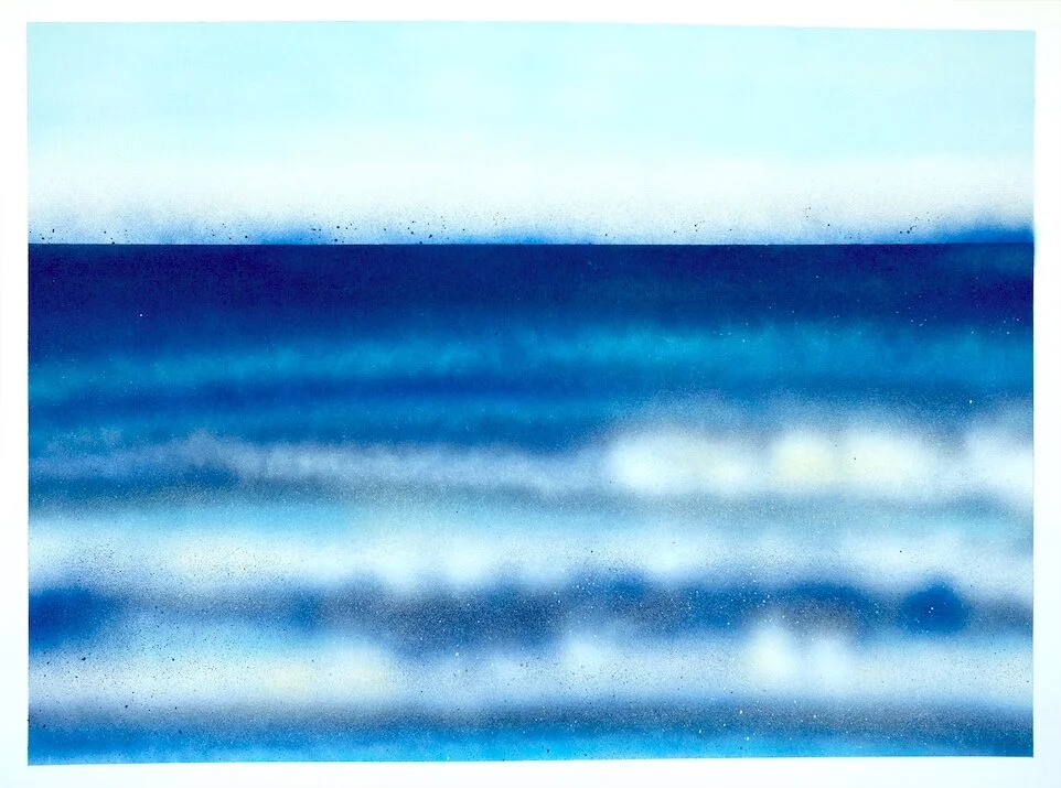 Tillicum Beach, OR18” x 24” spray paint on paper