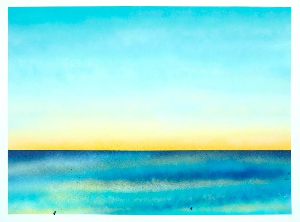 Tillicum Beach, OR18” x 24” spray paint on paper